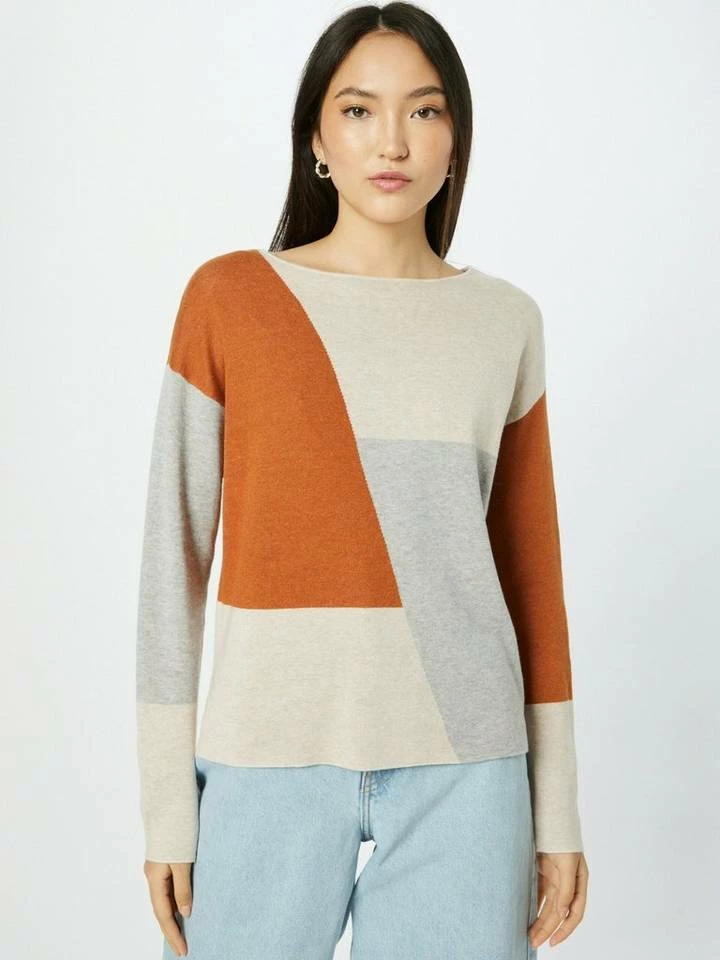 Blitzangebot 😉 TOM TAILOR Strickpullover Brown beige grey color block, Green beige grey color block 🎉 2 Blitzangebot 😉 TOM TAILOR Strickpullover Brown beige grey color block, Green beige grey color block 🎉 - Image 2