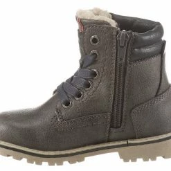 Bester Verkauf ❤️ TOM TAILOR Winterboots mit weich gepolstertem Schaftrand Navy, Camelfarben, Dunkelgrau ⌛ -Tom Tailor Verkaufsgeschäft a018aff2 2b58 517c ab6e 252e33c6eb5b