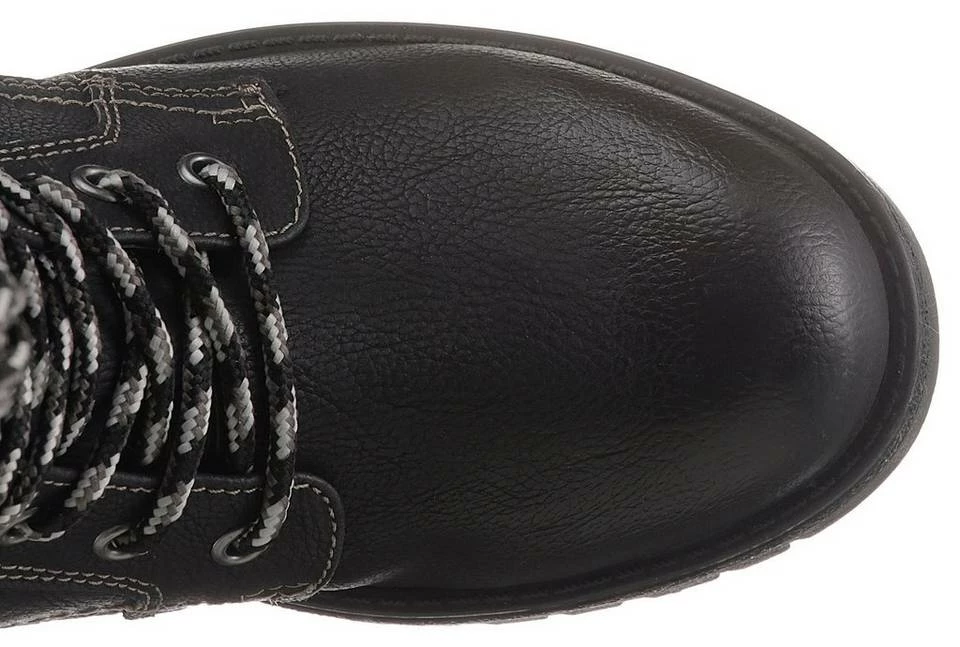 Brandneu 😉 TOM TAILOR Schnürstiefel mit Strickeinsatz Schwarz, Taupe 🌟 6 Brandneu 😉 TOM TAILOR Schnürstiefel mit Strickeinsatz Schwarz, Taupe 🌟 - Image 6