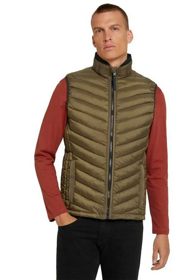 Budget ✨ TOM TAILOR Steppweste modisch gesteppt Black, Anthracite twill printed, Off White, Navy ⭐ 1 Budget ✨ TOM TAILOR Steppweste modisch gesteppt Black, Anthracite twill printed, Off White, Navy ⭐