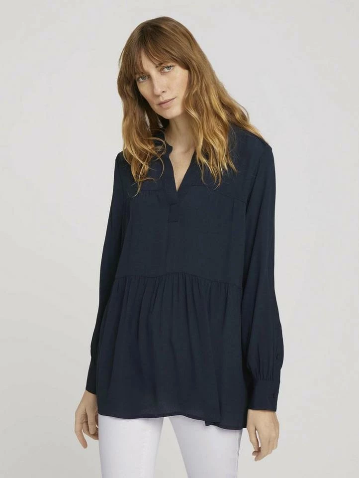 Coupon 🔥 TOM TAILOR Langarmbluse »Tunika Bluse mit Volants« Offwhite flower design, Sky Captain Blue, Whisper White 🤩 15 Coupon 🔥 TOM TAILOR Langarmbluse »Tunika Bluse mit Volants« Offwhite flower design, Sky Captain Blue, Whisper White 🤩 - Image 15