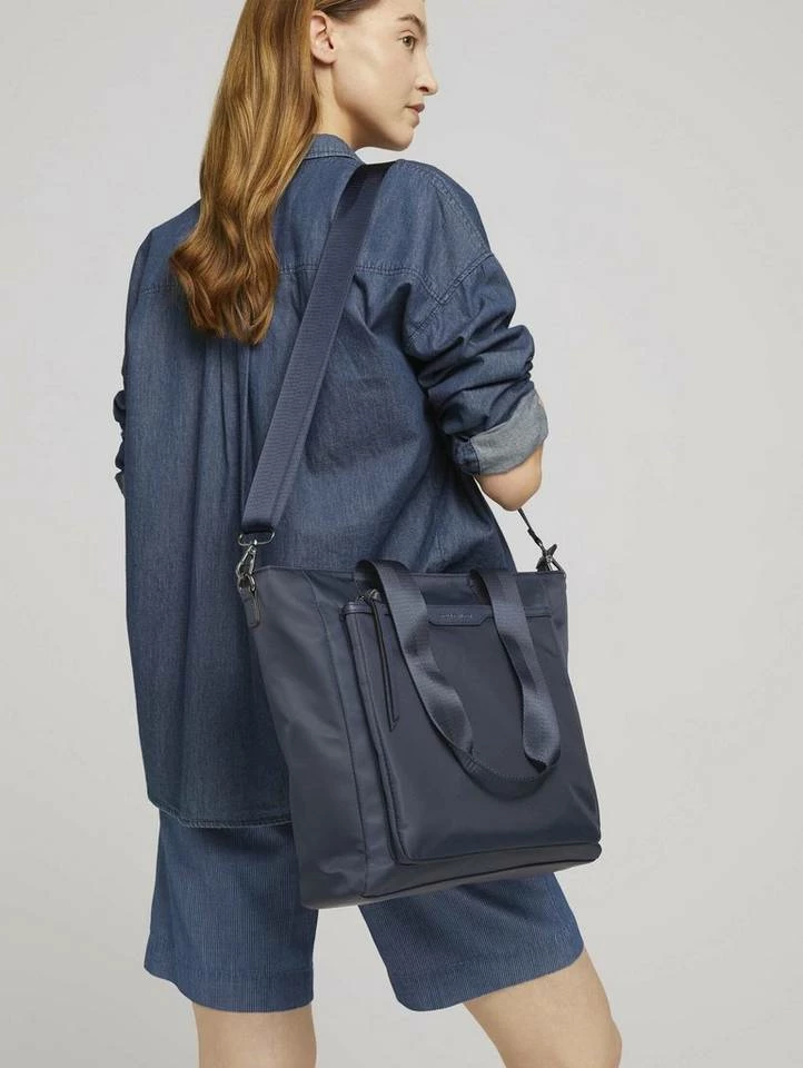 Schlussverkauf ✨ TOM TAILOR Shopper »Viona Shopper mit Lederelementen« Schwarz #ft5_slash# black, Dark blue ⌛ 7 Schlussverkauf ✨ TOM TAILOR Shopper »Viona Shopper mit Lederelementen« Schwarz #ft5_slash# black, Dark blue ⌛ - Image 7