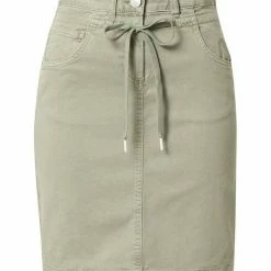 Budget 🤩 TOM TAILOR Sommerrock »Stoffrock mit Kordelzug« Prairie Grass Green, Sky Captain Blue 😍 -Tom Tailor Verkaufsgeschäft a07efa9b 6820 5626 8812 d62425fa3dfe