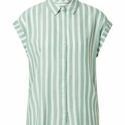 Neu 💯 TOM TAILOR Kurzarmbluse Offwhite navy vertical stripe, Blue offwhite vertical stripe, Green offwhite vertical stripe ⭐ -Tom Tailor Verkaufsgeschäft a087734b e0e4 5464 83fa cdfd4b4e6b2d