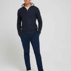 Neu ✔️ TOM TAILOR Strickpullover »Troyer Pullover« Light Soft Grey Melange, Brown oak melange, Sky Captain Blue 🛒 -Tom Tailor Verkaufsgeschäft a0df02cc d78b 5973 96d4 80f527cb5c19