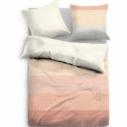 Angebote ❤️ Bettwäsche »Baumwoll-Satin Bettwäsche mit Reißverschluss,«, TOM TAILOR Blau, SALMON, CLASSIC BLUE, Apricot 🎁