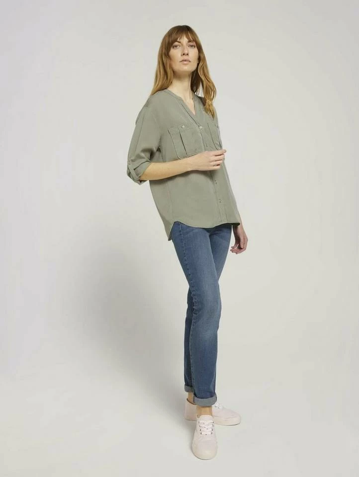 Coupon 😀 TOM TAILOR Langarmbluse »Lyocell Bluse mit Brusttasche« 🤩 3 Coupon 😀 TOM TAILOR Langarmbluse »Lyocell Bluse mit Brusttasche« 🤩 - Image 3