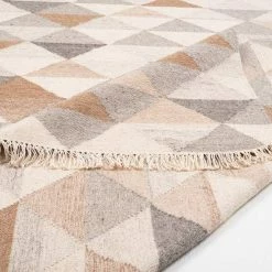 Bestpreis 🔥 Teppich »Triangle Kelim«, TOM TAILOR, rechteckig, Höhe 5 mm, handgewebt, mit Fransen, Boho-Style, Wohnzimmer 💯 -Tom Tailor Verkaufsgeschäft a1b856b4 36d1 5cbc 8704 17696d51d05b