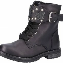 Am billigsten 🎉 TOM TAILOR »Lederimitat« Schnürstiefelette 🧨