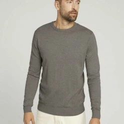 Auslauf ❤️ TOM TAILOR Rundhalspullover Light Soft Grey Melange, Sky Captain Blue, Light wood taupe melange, Black 🛒 -Tom Tailor Verkaufsgeschäft a24b7933 8d1b 5a35 be0d 9093712b8223