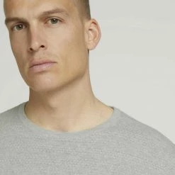 Auslauf 🌟 TOM TAILOR Strickpullover Light Soft Grey Melange, Flame Brown 🔔 -Tom Tailor Verkaufsgeschäft a2754f6c 8dae 57f0 bb04 883b50e29dce