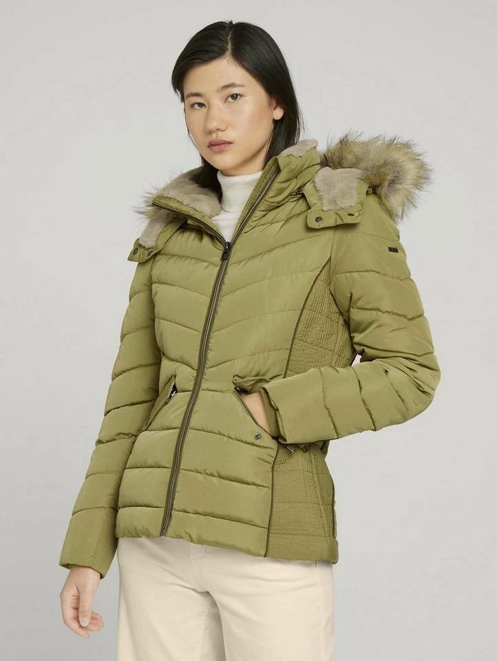 Auslauf 👏 TOM TAILOR Steppjacke »Steppjacke mit recyceltem Polyester« Deep black, French clay beige, Cozy pink, Herbal tea green 🧨 9 Auslauf 👏 TOM TAILOR Steppjacke »Steppjacke mit recyceltem Polyester« Deep black, French clay beige, Cozy pink, Herbal tea green 🧨 - Image 9