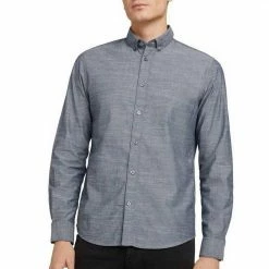 Brandneu 👍 TOM TAILOR Langarmhemd in Chambray-Look ⭐