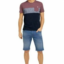 Besorgen 🥰 TOM TAILOR 👖 Jeansshorts moderner Look Darkblue (83), Mid-blue, Darkblue, Clean light stone grey denim 🔥