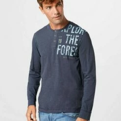 Brandneu 😉 TOM TAILOR Langarmshirt (1-tlg) Oak Leaf Green, Sky Captain Blue ✔️ -Tom Tailor Verkaufsgeschäft a381db46 40d7 5b0e 9ef0 84d1450a35e7