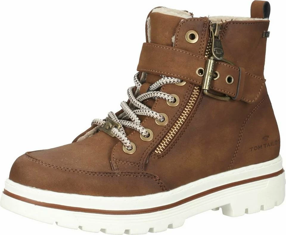 Budget ⭐ TOM TAILOR »Lederimitat« Schnürstiefelette 🧨 1 Budget ⭐ TOM TAILOR »Lederimitat« Schnürstiefelette 🧨