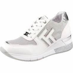 Schlussverkauf 💯 TOM TAILOR »Wedge-Sneakers« Wedgesneaker Weiß-kombi, Offwhite 🔥