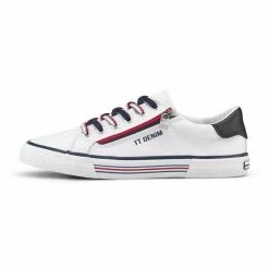 Aktion 👍 TOM TAILOR Denim »Sneaker mit Reißverschluss-Details« 👟 Sneaker White, Navy 🎁 -Tom Tailor Verkaufsgeschäft a6251475 7992 5213 a9c7 308b9bb502ca
