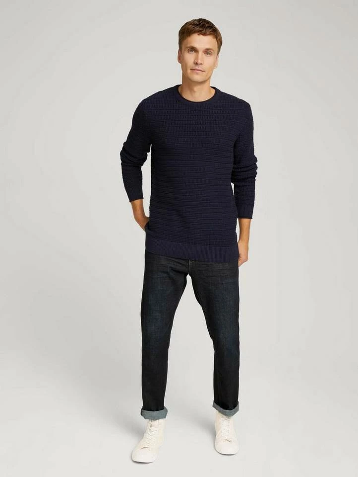 Schlussverkauf 🎁 TOM TAILOR Strickpullover »Strickpullover« Soft beige melange, Sky Captain Blue, Ultra marine blue melange ✔️ 3 Schlussverkauf 🎁 TOM TAILOR Strickpullover »Strickpullover« Soft beige melange, Sky Captain Blue, Ultra marine blue melange ✔️ - Image 3