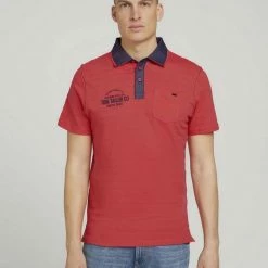 Billig 🔔 TOM TAILOR Poloshirt »gestreiftes Poloshirt« Plain Red, Chili oil red, Sailor Blue 😉 -Tom Tailor Verkaufsgeschäft a7e322ac 7616 5fcb 8940 bd9a59fc2c9f