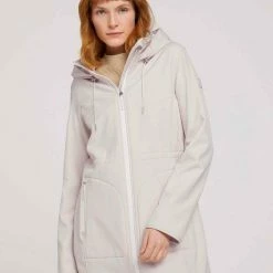 Budget 👏 TOM TAILOR Regenmantel »Übergangsparka mit Tunnelzug« Dusty Beige, Navy colorful floral design, Sky Captain Blue 😉 -Tom Tailor Verkaufsgeschäft a7f238f3 3c93 513e b71f 1f0a051fadbe