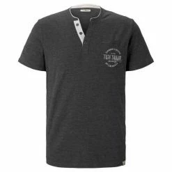 Top 10 ❤️ TOM TAILOR T-Shirt (1-tlg) Plain red nep inject melange, Sailor blue nep inject melange, Mint green nep inject melange, Tarmac grey nep structure 🥰