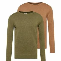 Besorgen 🌟 TOM TAILOR Strickpullover »Basic Pullover im Doppelpack« Sapphire green melange, Havana brown melange, Soft light blue melange 💯 -Tom Tailor Verkaufsgeschäft aa1ee636 e840 542d a606 2fb0e403a863