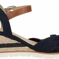 Besorgen 🎁 TOM TAILOR »Lederimitat/Textil« Keilsandalette Beige 00006, Dunkelblau, Yellow, Navy 00003 😀 -Tom Tailor Verkaufsgeschäft aab82f68 d114 589e bac7 7f713605e8d0