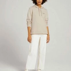 Neu 🔔 TOM TAILOR Sweatshirt »Hoodie mit Print« Dusty mid olive, Cold beige ❤️ -Tom Tailor Verkaufsgeschäft aae977ec a251 5c86 9aaa c47adfaad0a4