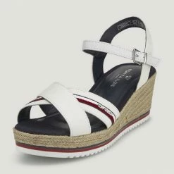 Angebote ⌛ TOM TAILOR »Sandaletten mit Keilabsatz« 🩴 Sandale (1-tlg) Red, Offwhite, Navy 🌟 -Tom Tailor Verkaufsgeschäft ab1efef4 f40a 5fa3 9341 5017e272139b