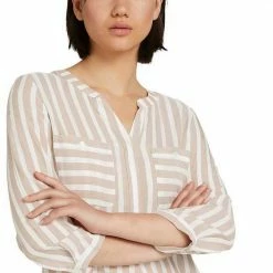 Besorgen 🛒 TOM TAILOR Schlupfbluse mit verdeckter Knopfleiste Peach offwhite vertical stripe, Vertical Mid Blue Stripe, Lilac white vertical stripe, Chambre white vertical stripe 🔥 -Tom Tailor Verkaufsgeschäft ab4399b2 96d8 5f30 8d9b db2b55140794
