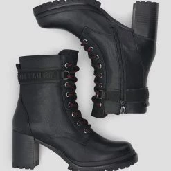 Budget 😉 TOM TAILOR »Schnürstiefelette mit Absatz« Ankleboots Cognac, Black 🎁 -Tom Tailor Verkaufsgeschäft ab4c8d87 1e60 5bd8 bd70 e80b237b850c