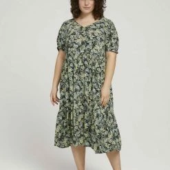 Aktion 🛒 TOM TAILOR MY TRUE ME Sommerkleid »Plus - Blumen Midikleid mit LENZING(TM) ECOVERO(TM)« 💯 -Tom Tailor Verkaufsgeschäft aba43048 ab36 5f6c 92bf 950823476689