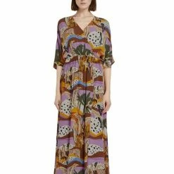 Bestpreis 🥰 TOM TAILOR Abendkleid »printed long wrap 👗 dress« 💯 -Tom Tailor Verkaufsgeschäft acc16b91 a307 5d44 b009 05c66a66d07f