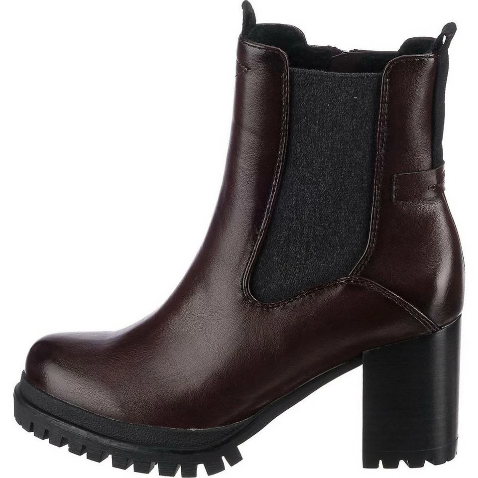 Rabatt 👏 TOM TAILOR »Klassische Stiefeletten« Stiefelette Schwarz, Bordeaux ⌛ 2 Rabatt 👏 TOM TAILOR »Klassische Stiefeletten« Stiefelette Schwarz, Bordeaux ⌛ - Image 2