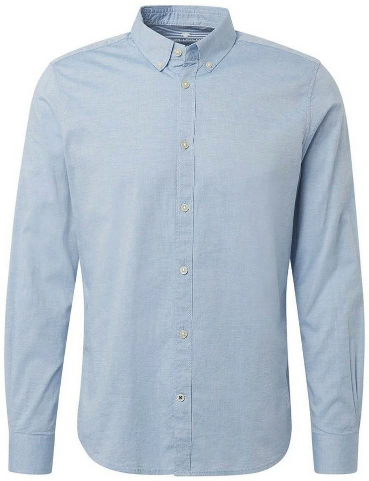 Rabatt 🤩 TOM TAILOR Langarmhemd mit Button-down-Kragen Light blue, Light blue oxford, White 😀 11 Rabatt 🤩 TOM TAILOR Langarmhemd mit Button-down-Kragen Light blue, Light blue oxford, White 😀 - Image 11