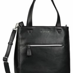 Rabatt 🛒 TOM TAILOR Henkeltasche »KARINE«, mit Reißverschluss Vortasche Nougat, Black 🔔