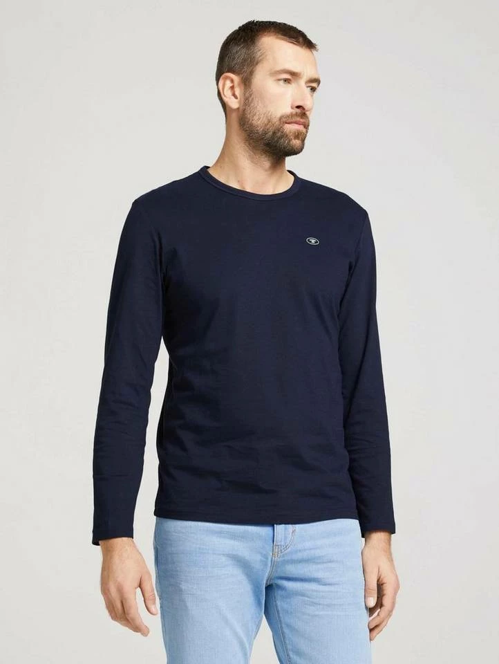 Brandneu 🎉 TOM TAILOR T-Shirt »Basic Lonsleeve« Calm cloud blue, Soft peach orange, Sky Captain Blue, Cosy soft beige melange 🥰 21 Brandneu 🎉 TOM TAILOR T-Shirt »Basic Lonsleeve« Calm cloud blue, Soft peach orange, Sky Captain Blue, Cosy soft beige melange 🥰 - Image 21