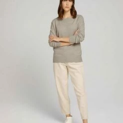 Brandneu 💯 TOM TAILOR Strickpullover »Pullover mit U-Boot Ausschnitt« Cold beige melange, Coal Grey Melange ⌛ -Tom Tailor Verkaufsgeschäft ae1ed358 9ad5 58c8 b937 5b61e894d606