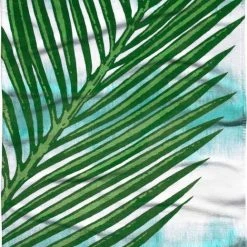 Billig 🤩 TOM TAILOR Strandtuch »Palma« (1-St), mit großem Palmenblatt Aqua, Ocean blue 👏