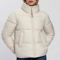 Schlussverkauf ✨ TOM TAILOR Steppjacke mit Strickkragen innen Hellbeige, Schwarz, Dunkelbraun, Herbal tea green ✔️