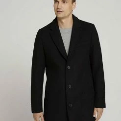 Auslauf 🔔 TOM TAILOR Kurzmantel »Wollmantel« Black, Beige wool structure, Sky Captain Blue, Mid grey wool structure 😍 -Tom Tailor Verkaufsgeschäft af38baa2 34e2 5e18 8a8f 4882248768b3