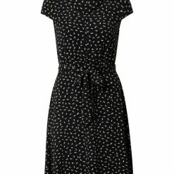 Top 10 🛒 TOM TAILOR Jerseykleid »Gemustertes Jerseykleid mit Bindegürtel« Green watercolor stripe, Green-stripe, Multicolor botanical design, Black geometrical design 😉 -Tom Tailor Verkaufsgeschäft afc131f3 fccb 5d18 9a26 c20b6829c851