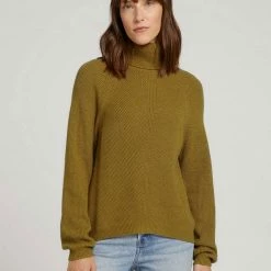 Bester Verkauf 👏 TOM TAILOR Strickpullover »Rollkragenpullover mit Ripp-Struktur« Cold beige melange, Dark pine green, Khaki olive melange 🧨 -Tom Tailor Verkaufsgeschäft affc5f0d 0e75 5fba 9ac3 61dafffa35f8