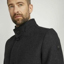 Blitzangebot 🎁 TOM TAILOR Kurzmantel »Wollmantel« Blueish grey check design, Knitted navy herringbone 💯 -Tom Tailor Verkaufsgeschäft affe6fe5 0c11 53b6 b389 4b06045d7415