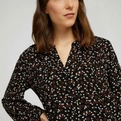 Großhandel 🔔 TOM TAILOR Langarmbluse »Gemusterte Henleybluse« Beige small dot design, Black small dot design, Green shades floral design, Green small floral design 😉 -Tom Tailor Verkaufsgeschäft b097214d e189 542e a415 1ece19ed8b4b