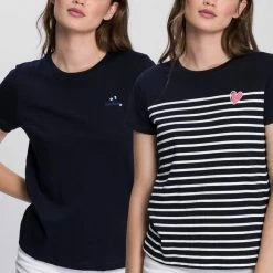 Großhandel 🌟 TOM TAILOR T-Shirt (Packung, 2-tlg., 2er-Pack) Marine | marine-gestreift, Wollweiß | pink-gestreift, Mittelblau | marine-gemustert 🧨 -Tom Tailor Verkaufsgeschäft b0e4bc42 d231 58d1 8471 b5f0cc4e09ee