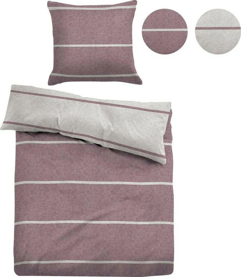 Schlussverkauf ✨ Wendebettwäsche »Lenja«, TOM TAILOR, in Streifenoptik Mauve, 👖 Jeans, Mint, Grey ⭐ 2 Schlussverkauf ✨ Wendebettwäsche »Lenja«, TOM TAILOR, in Streifenoptik Mauve, 👖 Jeans, Mint, Grey ⭐ - Image 2