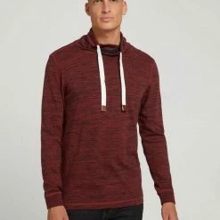 Auslauf ⌛ TOM TAILOR T-Shirt »Pullover mit Wickelkragen« Chili oil red, Oak Leaf Green 🧨 -Tom Tailor Verkaufsgeschäft b23f276f 52bb 55fb 87fb 586929930e8b