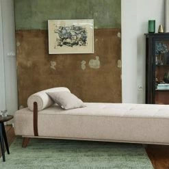 Auslauf ❤️ TOM TAILOR Daybett »NORDIC DAYBED CHIC«, inklusive Kissenrolle & Lederband, wahlweise mit Bettkasten, Füße in Nussbaum Denim GCP 106, Elephant GCP 29, Concrete GCP 129, Curry GCP 105 🤩 -Tom Tailor Verkaufsgeschäft b2a24ef3 cbfa 55a6 8733 8d46388403b3